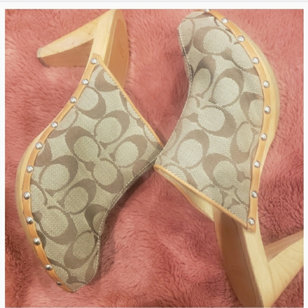 Authentic Pre-loved Coach Mules
